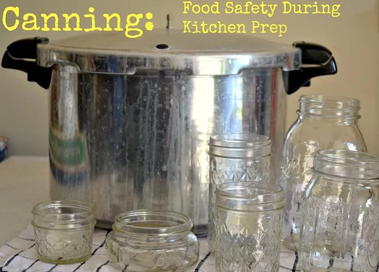 Safe food handling during proper cleaning of canning jars