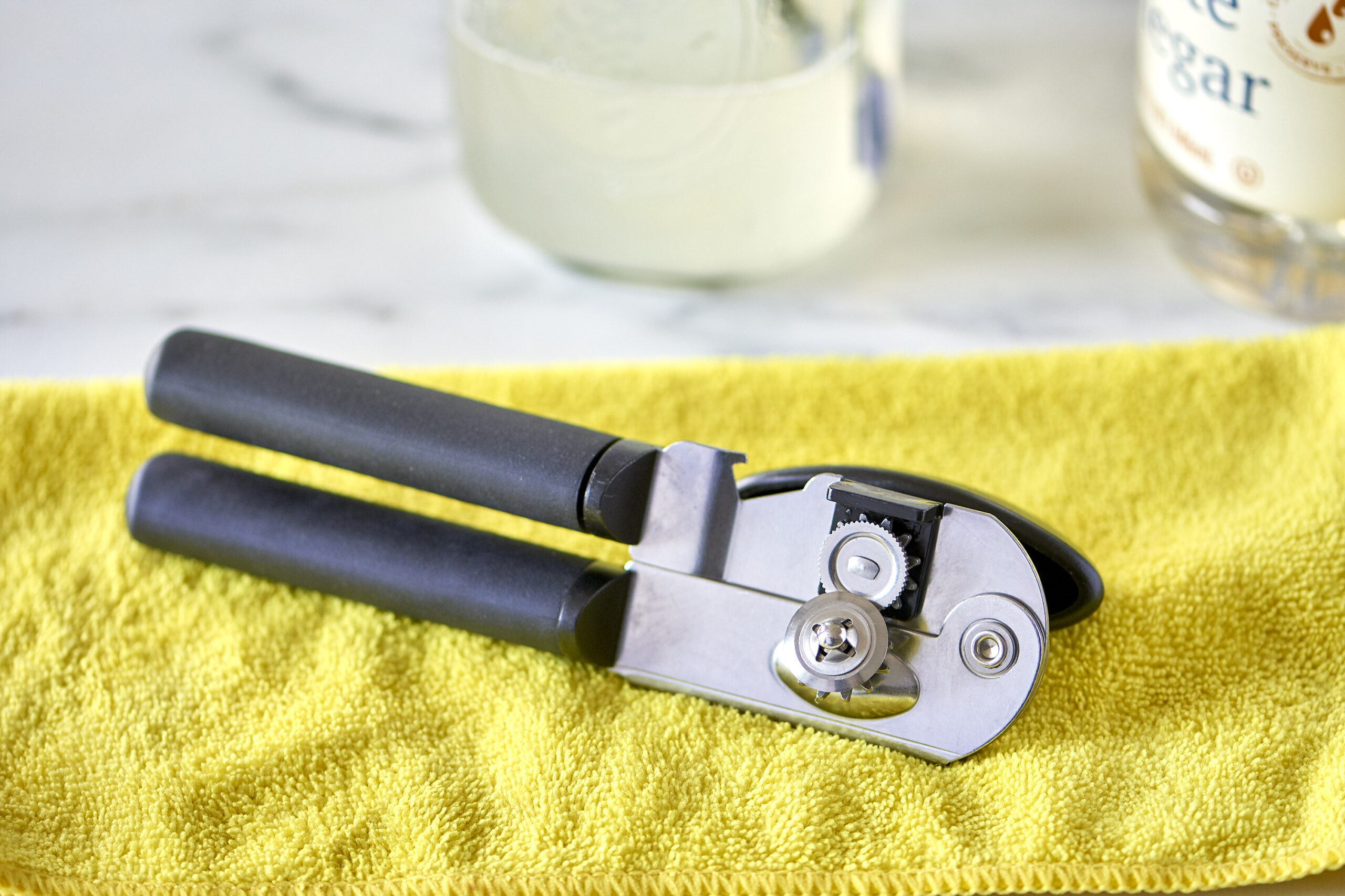 Safe food handling during proper cleaning of can openers